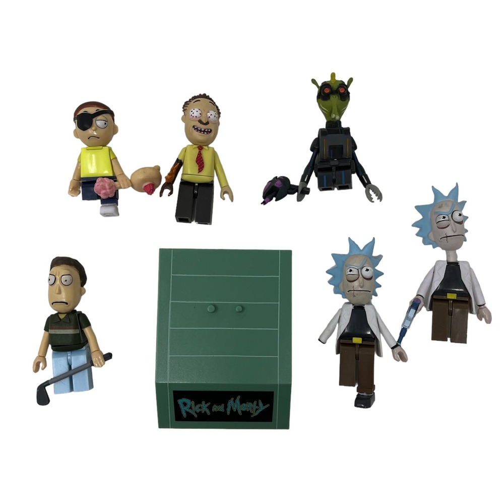 Rick and Morty‎ Mcfarlane Toys Mini Figure Lot, Evil Rick INCOMPLETE